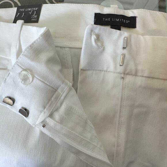 Limited White Pants Women’s Plus Size 22W Stretch Comfortable Ankle Pockets New - Picture 7 of 13